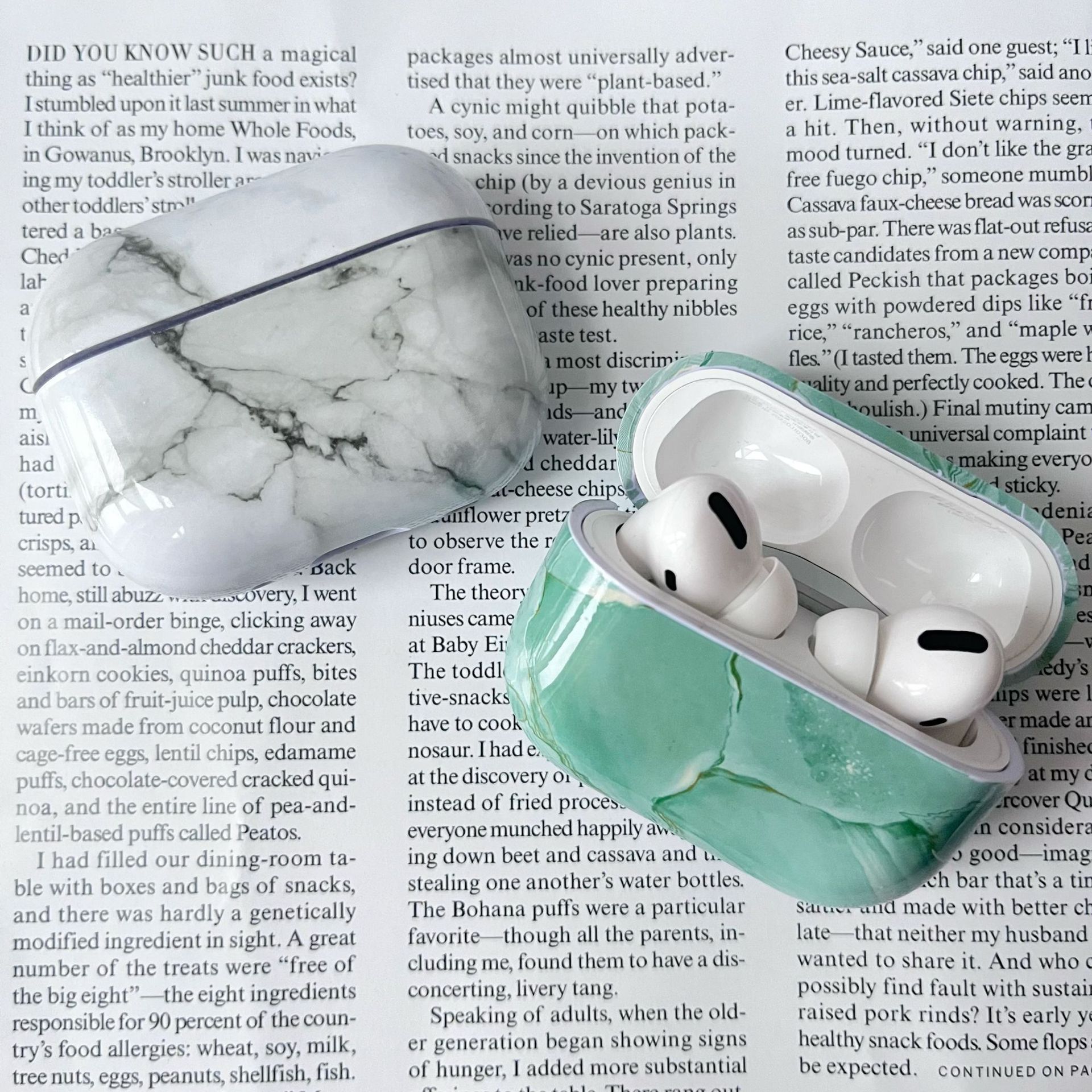 PC Marble Classic Style Wireless Bluetooth Earbuds Case Earphone Cases Phone Accessories display picture 7