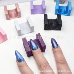 クロスボーダー新3DプリントベルベットマニキュアツールDIY 3Dベルベットマニキュアアートマニキュアトレイ手作り