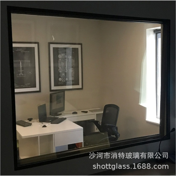 单向可视镜防偷窥镜子钢化单透镜录播室镜子舞蹈室镜子观察窗玻璃