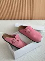 Peach Pink Closed Toe Clogs