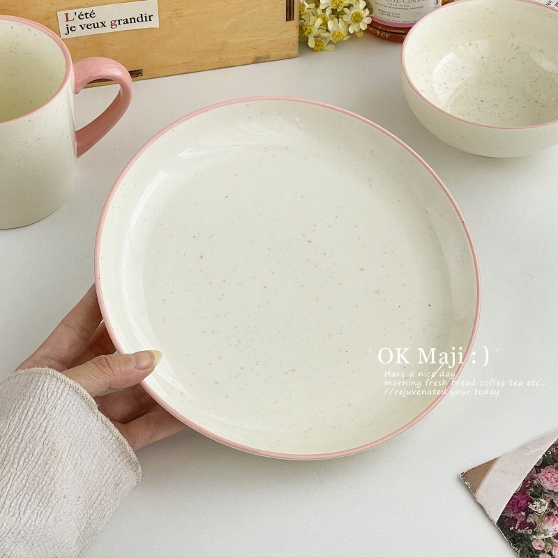美しいディナープレート、高級家庭用 8inch プレート、絶妙なフルーツプレート、2025 新しいセラミックスナックデザートプレート|undefined