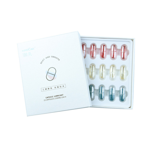 Aiweikang three-color tide pill capsules, couples sex products, vaginal lubricant, sexual intercourse, 15 capsules, female vaginal plug