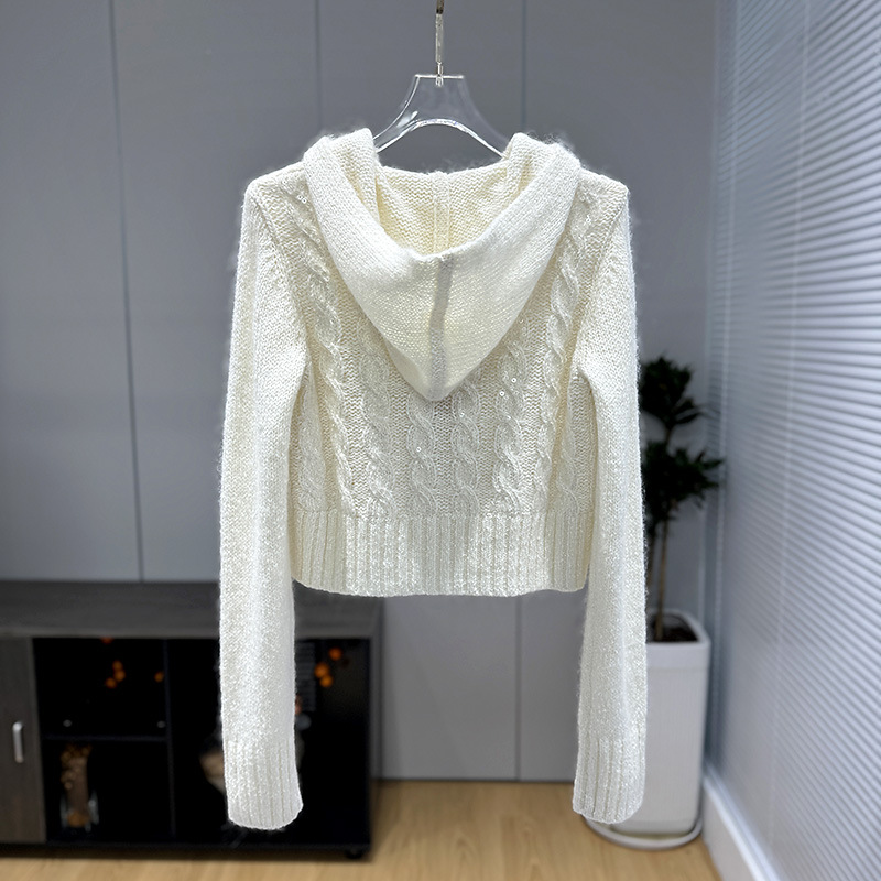 Spring hoody with zipper