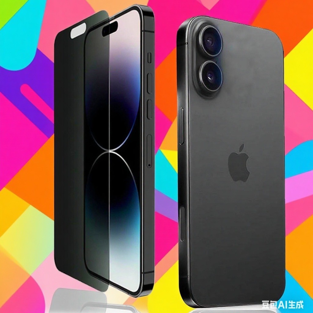 Ar Anti-Reflective Privacy Film Is Suitable for Apple iPhone 16 High-Definition Anti-Reflective Relief of Sunlight 180 ° Left and Right Anti-Peep