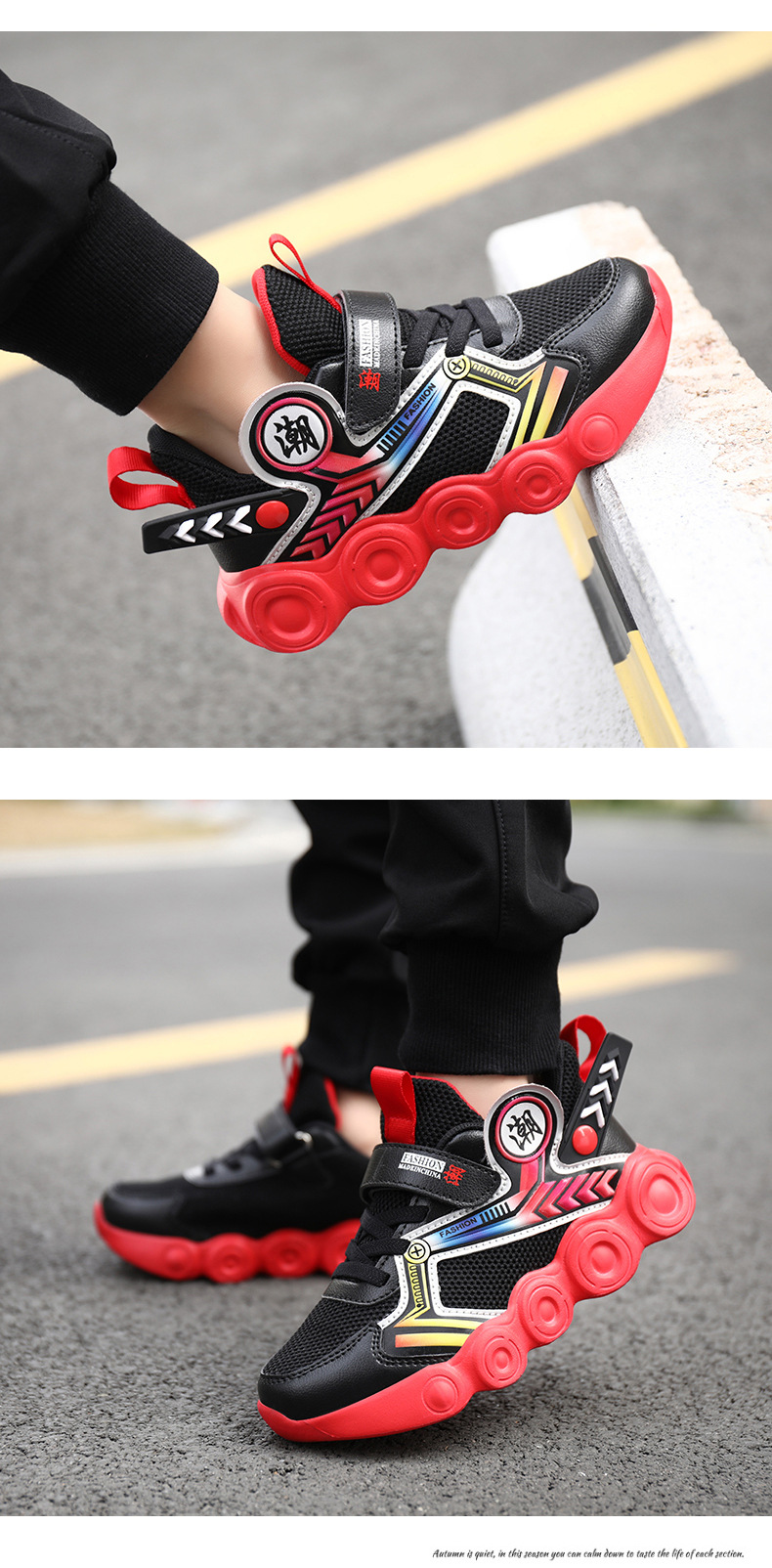 2021 Spring And Autumn New Children's Mesh Sports Casual Shoes Korean Cartoon Baby Shoes display picture 2