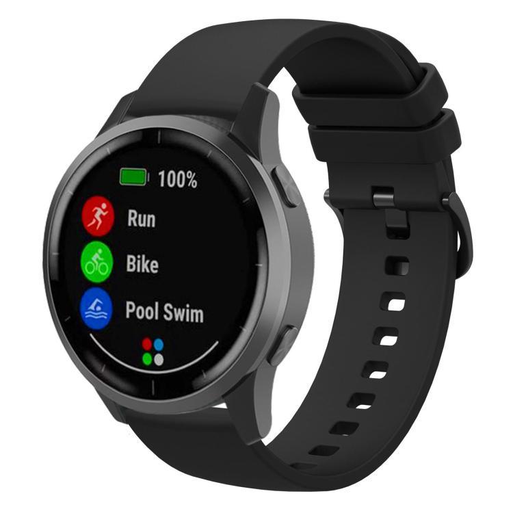 18mm / 22mm / 20mm correa de reloj de silicona plana de color sólido simple correa de reloj suave