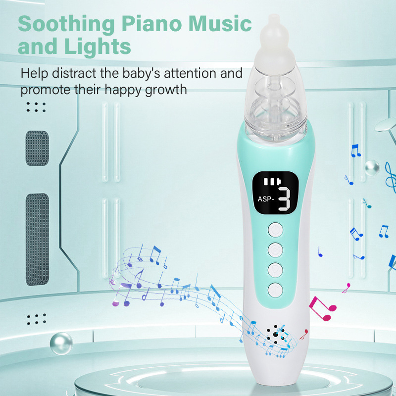Cross-Border Electric Nasal Aspirator for Newborn Infants and Children, Special Music Player for Clearing the Nose, Sucking Snot and Feces