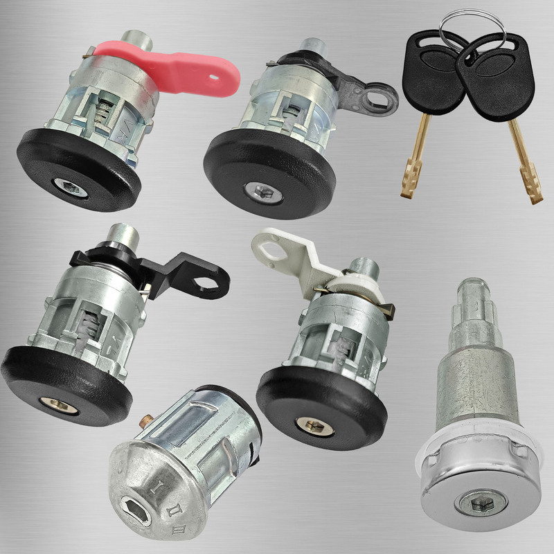 Suitable for Ford 1994-2000 Transit Mk5 Accessories Front and Rear Start Lock Switch Lock 6-Piece Set + 2 Keys