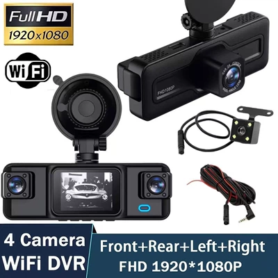 New cross-border dashcam with HD Driving recorder - four-lens-wifi-version