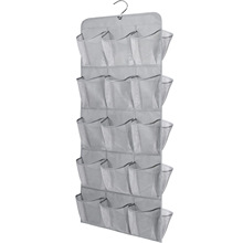亚马逊双面30格衣柜鞋子收纳袋透气网眼口袋无纺布墙挂式储物挂袋
