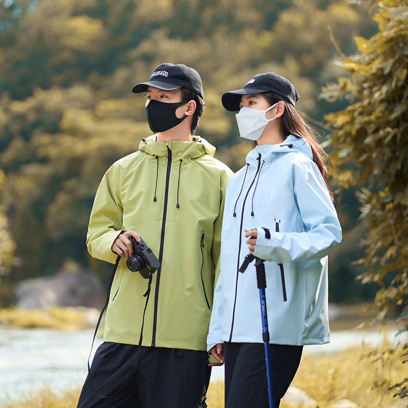 Women's Spring and Autumn Windproof Waterproof American Couple's Coat High-grade Dopamine Color Jacket for Men