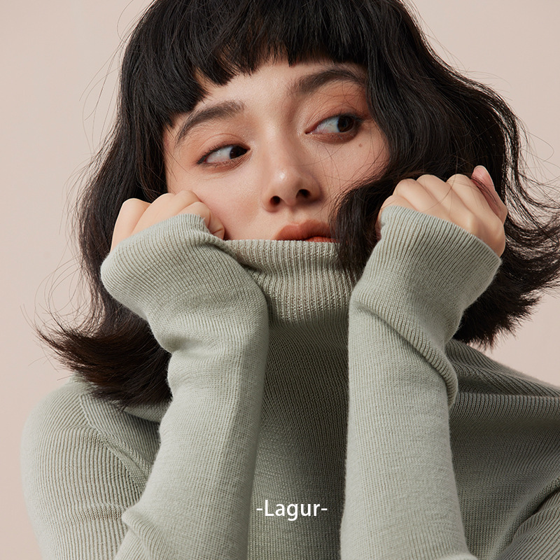 Thick version B hoard ~ ceiling grade first-line garments! Thickened Yangtze Yarn Base Shirt Top High Collar Sweater for Women Thick version B hoard ~ ceiling grade first-line garments! Thickened Yangtze Yarn Base Shirt Top High Collar Sweater for Women