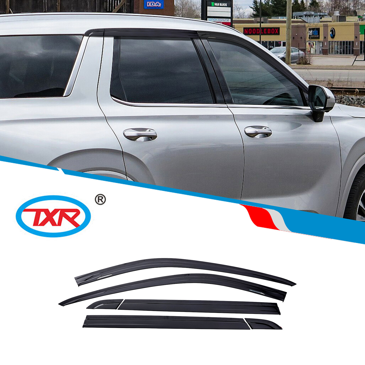 Aplicable Paris Di Sunny Rain Bloqueo Ventana Eyebrow Hyundai Palisade Window Deflectors