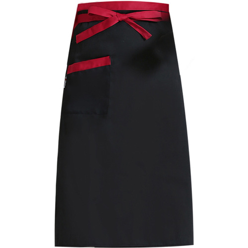 Half-length chef apron with added thickness, hotel, café, and Western restaurant waiter work uniform, half-body apron, dropshipping