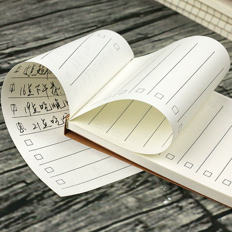 Новый компактный портативный откидной блокнот для заметок, карманная книга, блокнот из воловьей кожи, отмечает Липкие заметки оптом