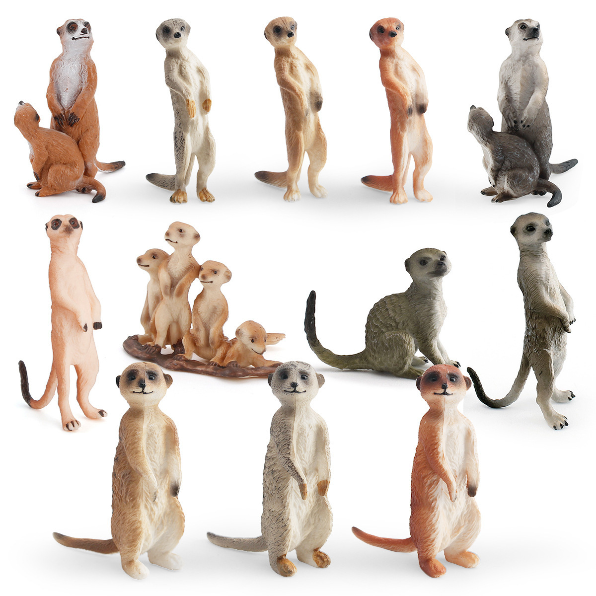 Puzzle infantil simulación de escritorio animal sólido zorro ornamentación pantano estacionamiento estático gato marino modelo de juguete transfronterizo