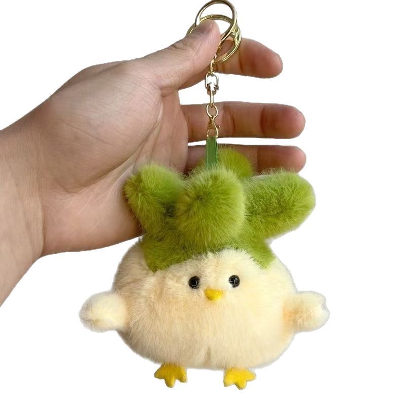 新商品のニンニクの鳥の声のぬいぐるみの記念品は漫画のおかずのニワトリを掛けて音声の公仔のキーホルダーをおかしなことをします。|undefined