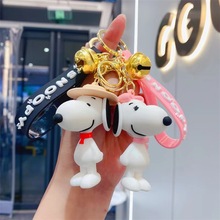 跨境卡通史努比钥匙扣挂件书包挂件钥匙链电玩城小礼品钥匙扣定制