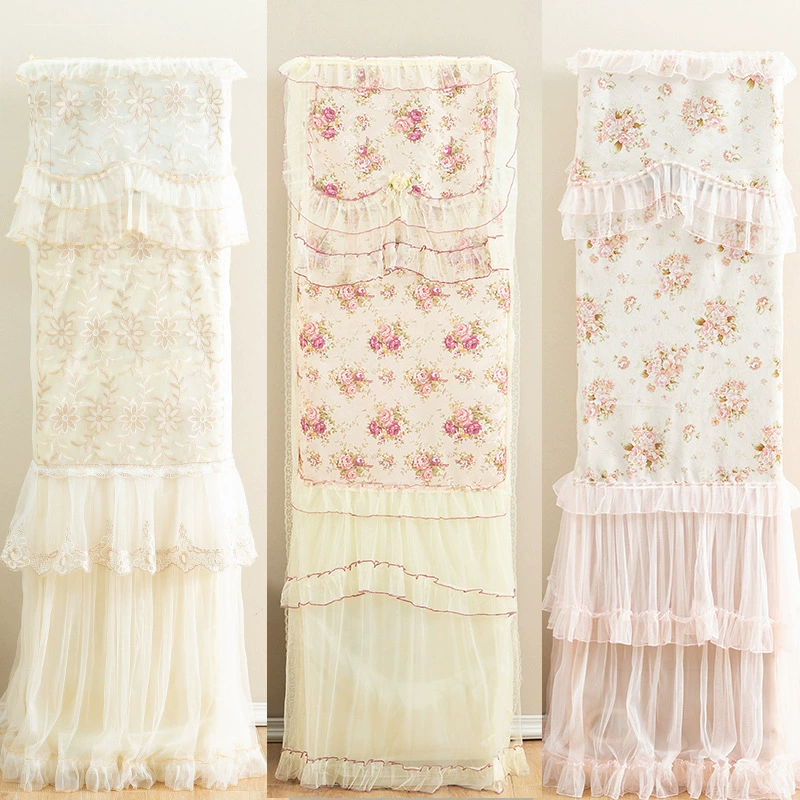 Чехол для кондиционера летний противообрастающий и пыленепроницаемый утолщенный Кружевной Край тканевый чехол для Кондиционера Внутренний блок Бытовой Универсальный пылезащитный чехол