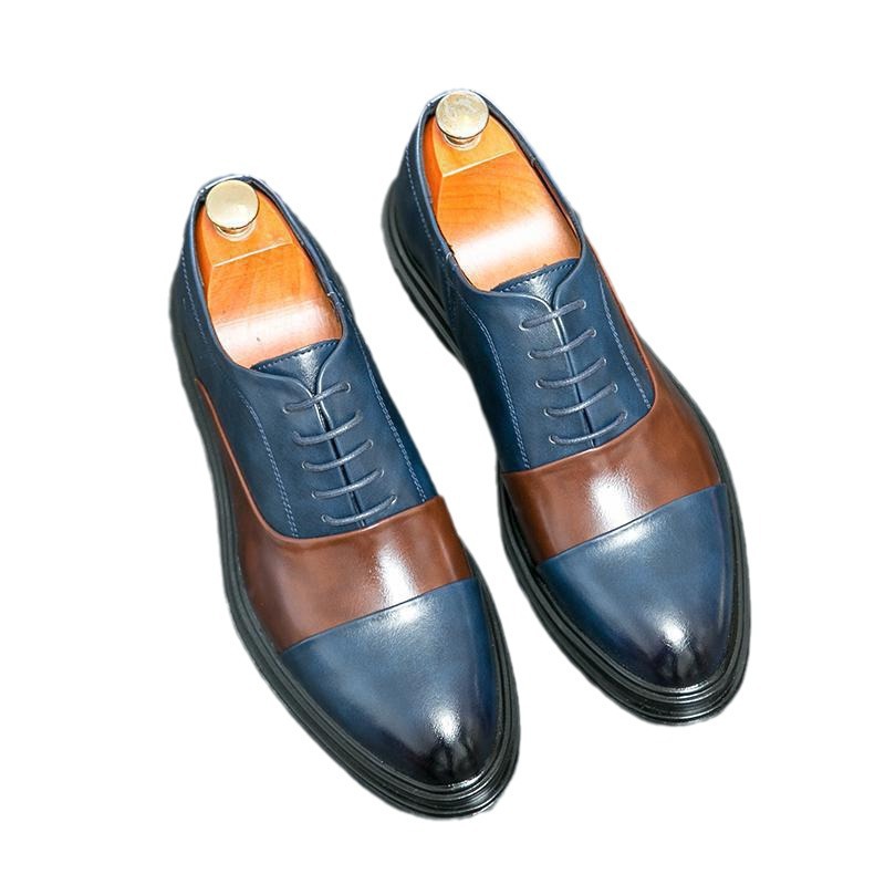 Comercio exterior tamaño 46 zapatos de cuero para hombres verano aumento de altura de negocios puntuales estilo británico traje de boda zapatos de cuero novio