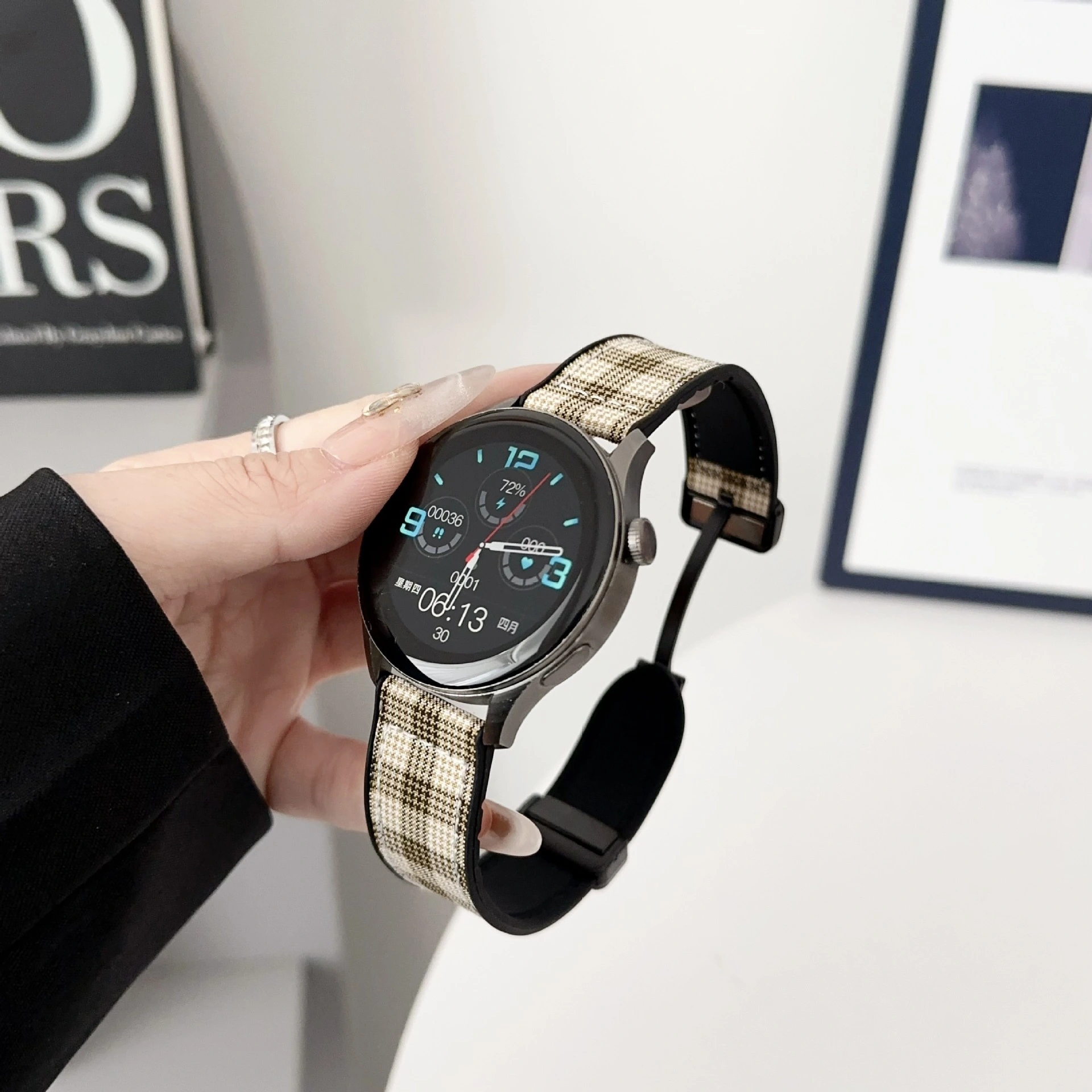 Скотч-клатч кожаный силиконовый нашивка подходят для Apple iwatchs10s98 ремешок Huawei fit321 Xiaomi 8/9pro