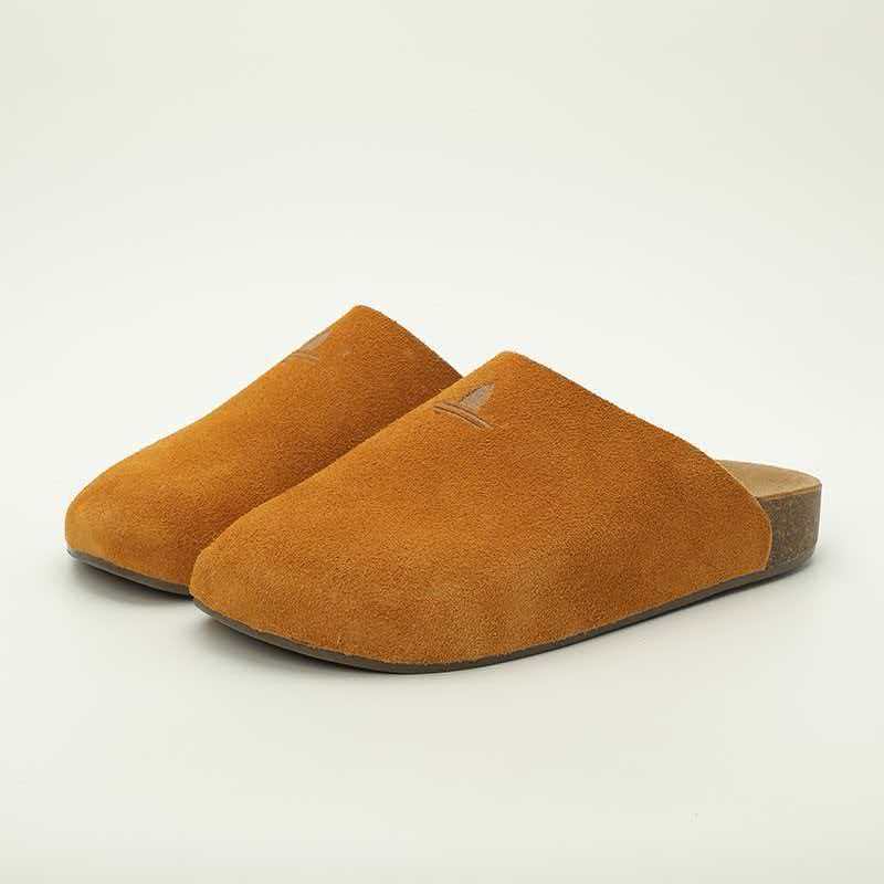 2026 New Cross-Border Thick-Soled Genuine Leather Unisex Clogs for Outdoor Wear, Fashionable Casual Versatile Beach Sandals