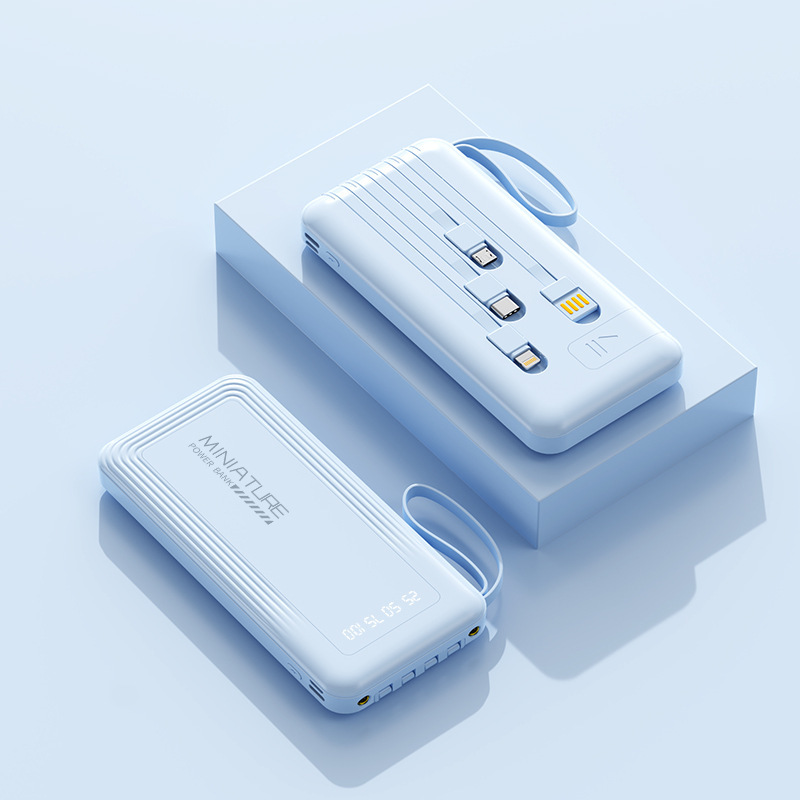 携帯電話ホルダー、モバイル電源、内蔵ケーブル、20000mAhパワーバンク、カスタムギフトロゴ、急速充電バッテリー|undefined
