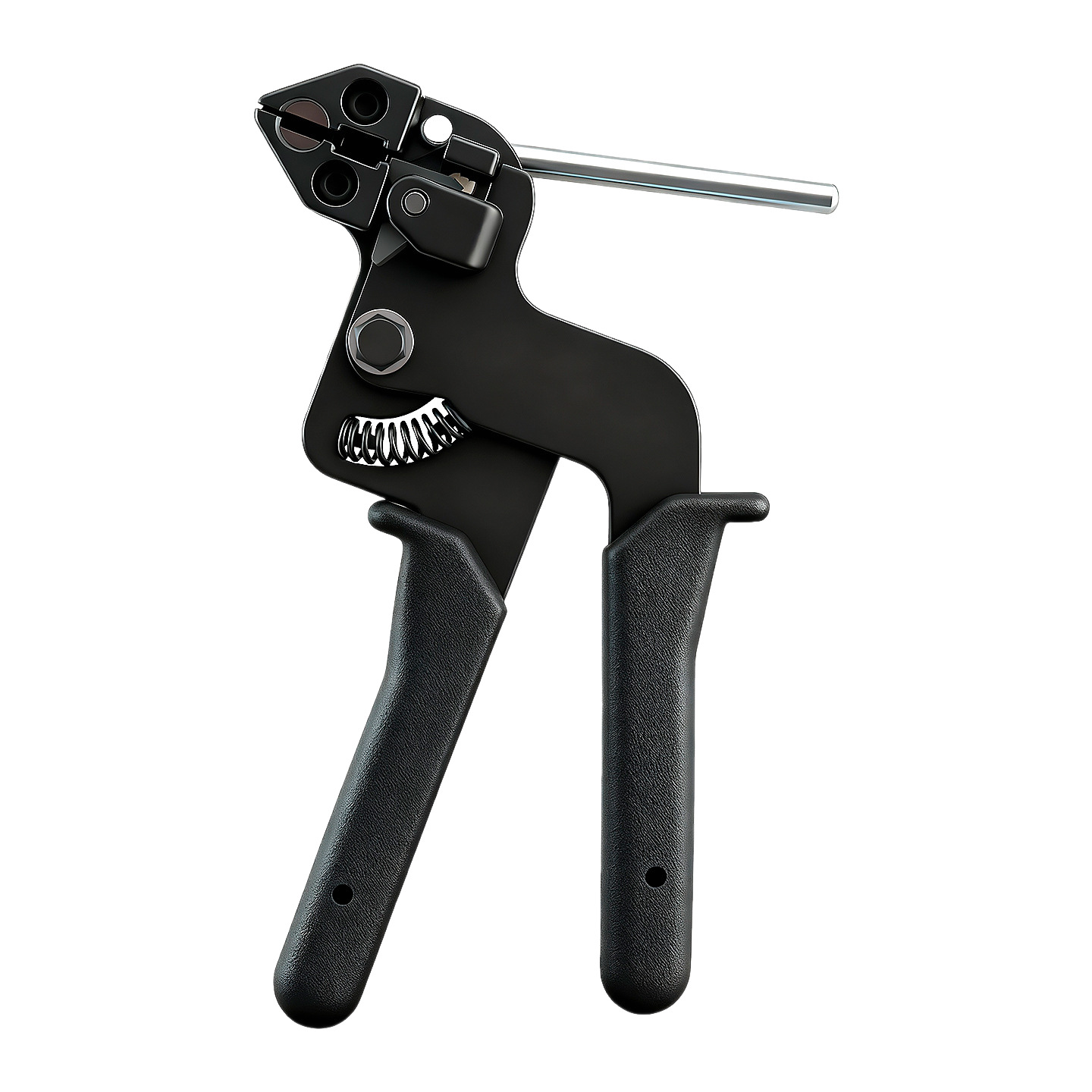 Acero inoxidable correa pinza auto-bloqueo tensión máquina empacadora cortadora de metal correa pinza de agrupación de cable herramienta de arma de agrupación