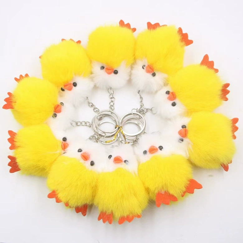 B079D сетка красная милая плюшевая утка подвеска 10 школьная сумка подвеска ключ от машины подвеска