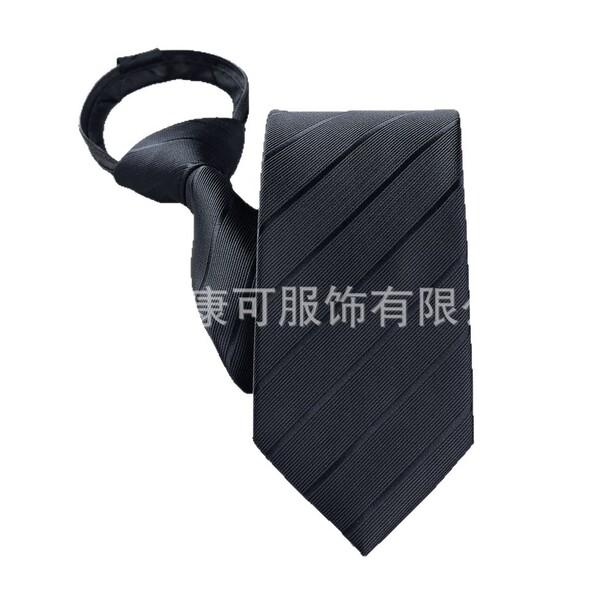 Red blue black professional tie with zipper