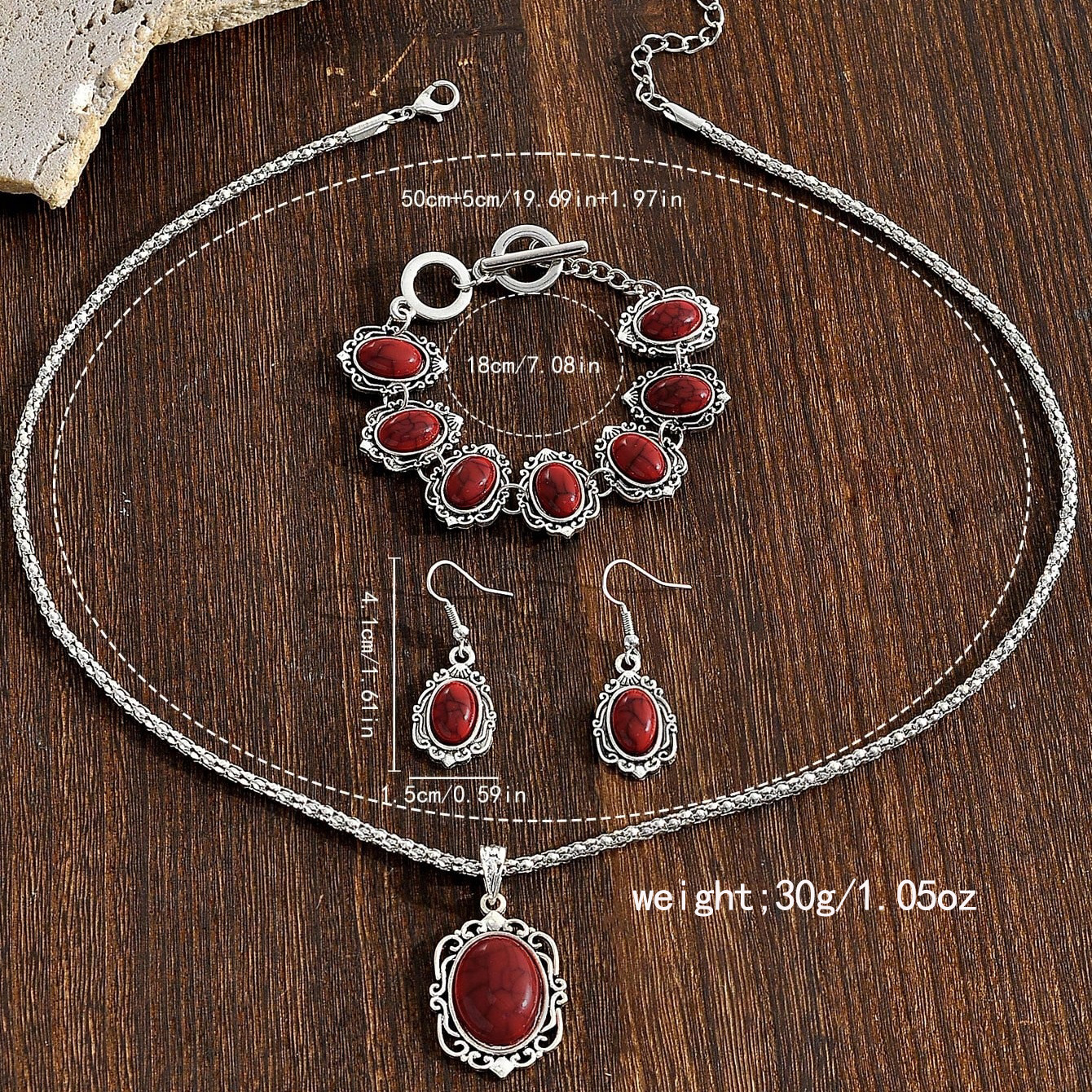 Oversized Enamel Flower Statement Bracelet For Women Boho Style_voghion.com