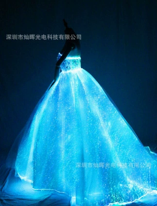 Новые продукты для внешней торговли RGB волоконно-оптическая светоизлучающая ткань волоконно-оптическая ткань светодиодная светоизлучающая ткань текстильная функция светящаяся ткань может быть обрезана