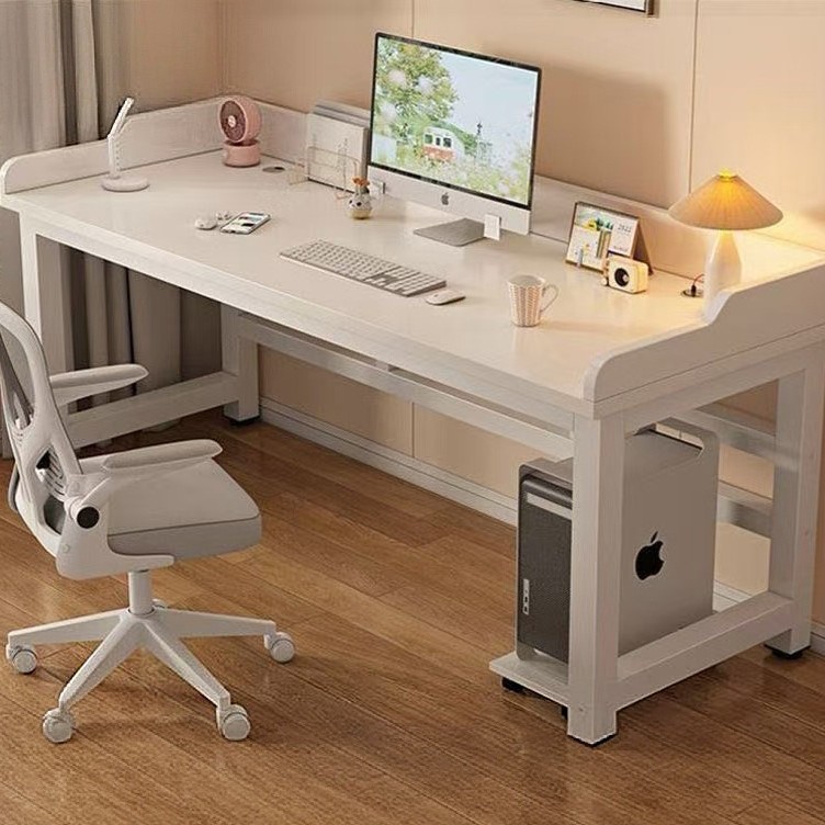 Computer Desk Desktop Double Desk Student Home Bedroom Study Table with Baffle Simple Desk E-Sports Table