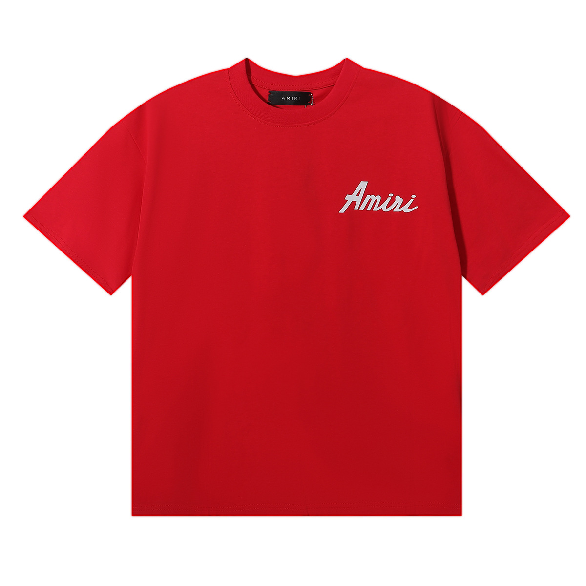 Amiri versión alta de verano nuevo estilo AMIRI clásico básico letra simple LOGO hombre y mujer suelta corta