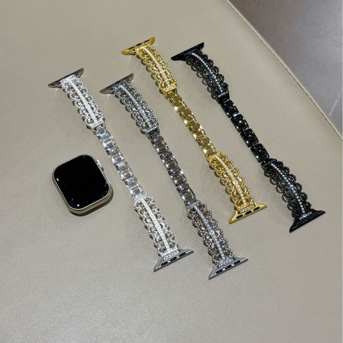 Ballet Silk Bracelet Strap Suitable for Apple Watch Strap S10 Generation Apple Female Iwatch9876 Metal Se