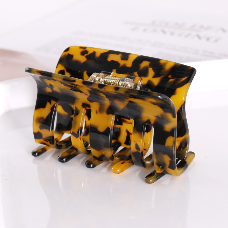 Acrylic Material Marble Pattern Fashion Women'S Marble Arylic Handmade Hair Claws