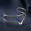 Metal bracelet, jewelry, European style, simple and elegant design, punk style, suitable for import, Amazon
