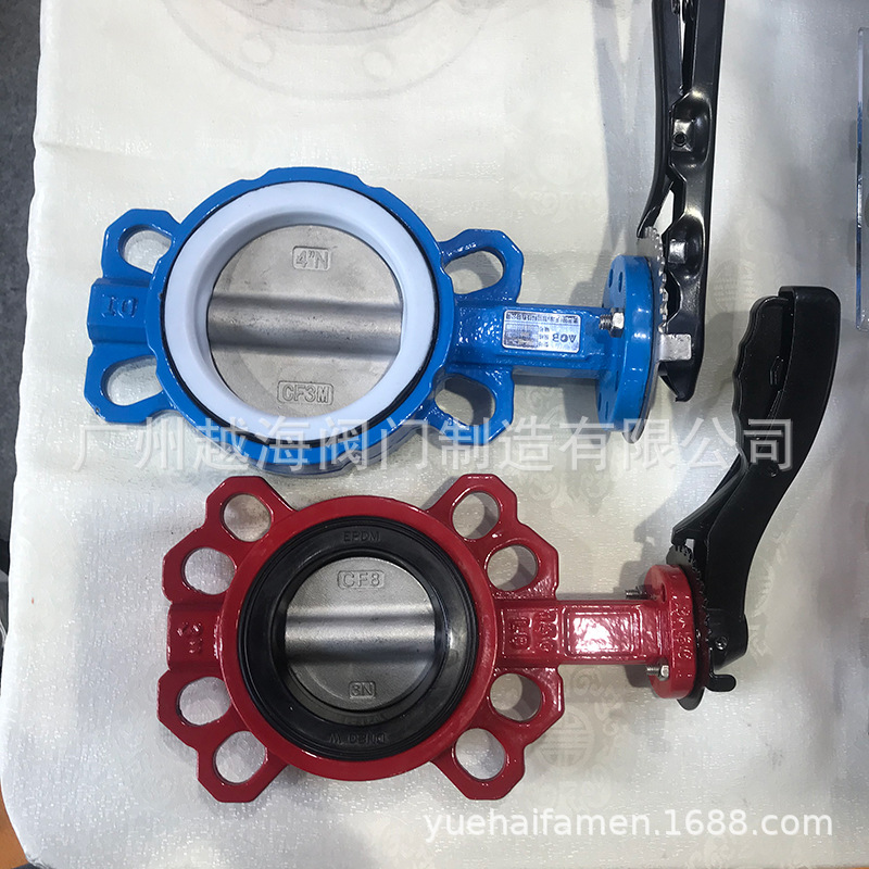 PN16DJ手柄蝶阀 DN50 DN65 DN80 DN100 DN125 DN150 DN200