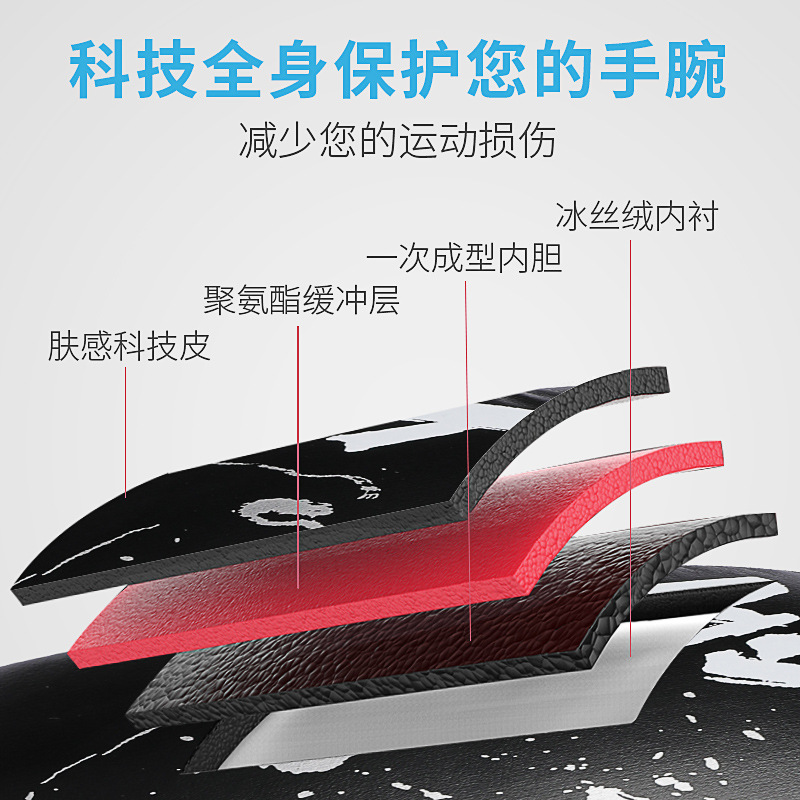 Guantes de boxeo de fábrica de origen personalizados Guantes de entrenamiento de combate Sanda para adultos profesionales Guantes de boxeo