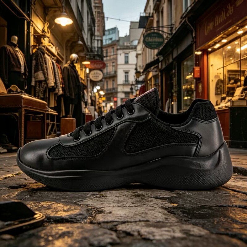 European Export High-End Version Prada America'Scu Genuine Leather Low-Top Dad Shoes, Putian Pure Original Quality European Export High-End Version Prada America'Scu Genuine Leather Low-Top Dad Shoes, Putian Pure Original Quality