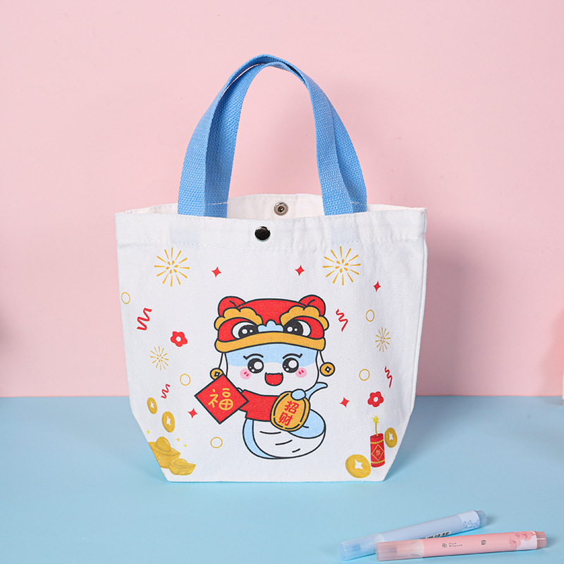 Bolso de lona de recuerdo para niños Bolso de regalo de cumpleaños para niños de escuela primaria Bolso de regalo de regalo de jardín de infantes