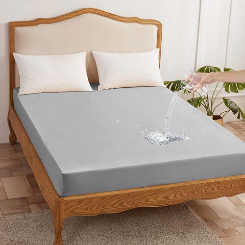Amazon Waterproof Bed Skirt, Sueded Finish, Water- and Urine-Proof Bed Cover—Hotel-Style, 5-Sided Waterproof Design