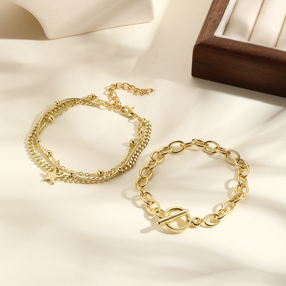 hot Selling Small Product, Light Luxury And Cool Style Bracelet For Girls, High End Multi Layer Bracelet Set_voghion.com