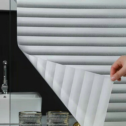 Wholesale Manufacturer Static Adhesive Glass Film for Bathroom and Shower Windows, Privacy Shield, Sunshade, Translucent Window Decal Sticker