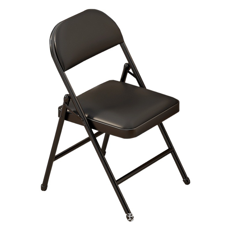 Manufacturer Wholesale Chair Simple Multi-Functional Plastic Leisure Folding Office Training Chair with Backrest White Outdoor Chair