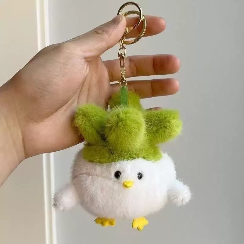 Nuevo producto Voz Ajo Bird Sonido Muñeca de felpa Muñeca divertida Llavero Bolsa de dibujos animados Colgante Juguete pequeño