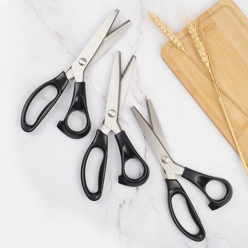 Fabric lace scissors, fabric sample cutting, wavy tooth saw, dog tooth scissors, fabric lace scissors, pattern scissors