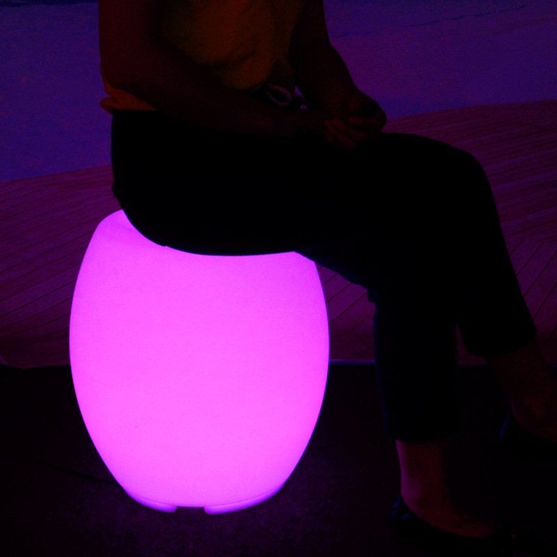 Transfronterizos LED taburetes redondos taburetes de bar bar impermeables coloridos taburetes de muebles de discoteca multifuncional image 3