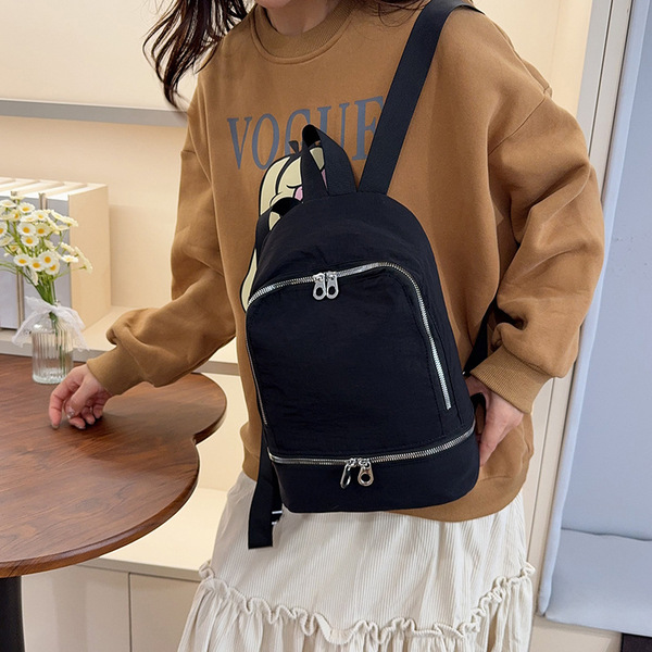 Solid color backpack