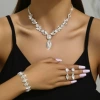 Necklace and earrings, bracelet